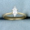 1/3ct Marquise Diamond Solitaire Engagement Ring In 14k Yellow And White Gold