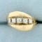 1/2ct Tw Five Stone Diamond Ring In 18k Yellow Gold