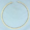 Omega Link Necklace In 14k Yellow Gold