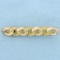 Antique Victorian Curb Link Pin In 9k Yellow And Rose Gold