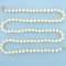29 Inch Akoya Pearl Strand Necklace In 14k Yellow Gold