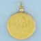 Chinese 1/2 Oz Gold Panda Coin Pendant In 14k Yellow Gold Bezel