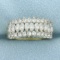 Marquise And Round Cz Wedding Band Ring In 10k Yellow Gold