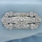 Antique Diamond Pin Brooch In Platinum