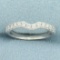 Neil Lane Curved Diamond Wedding Band Ring In 14k White Gold