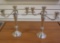 International Sterling Silver Convertible 3 Light Candelabra Candlesticks Set Of 2