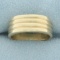 Ribbed Design Band Ring In 14k Yellow Gold