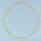 Double Wheat Two Tone Chain In 14k Yellow And White Gold