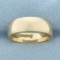 6mm Half Dome Wedding Band Ring In 14k Yellow Gold