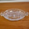 Vintage Divided Pressed Glass Tray