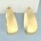Drop Hoop Earrings In 14k Yellow Gold
