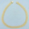 Italian 16 Inch Bismark Mesh Choker Necklace In 14k Yellow Gold