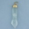 Antique Carved Jade Figa Pendant Or Charm In 14k Yellow Gold