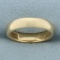 Antique Dome Wedding Band Ring In 14k Yellow Gold