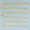Italian 24 Inch Figaro Link Chain Necklace In 14k Yellow Gold