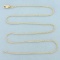 Italian 18 Inch Wheat Foxtail Link Chain Necklace In 14k Yellow Gold