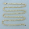 19 Inch Diamond Cut Rope Chain Necklace In 14k Yellow Gold