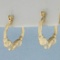 Ram's Head Aries Hoop Earrings In 14k Yellow Gold