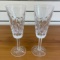 Waterford Lismore Fluted Champagne Crystal Glasses Set Of 2