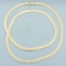 24 Inch Herringbone Chain Necklace In 14k Yellow Gold