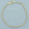 Designer Silk Rope Link Bracelet In 14k Yellow Gold