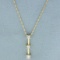 3-stone Past Present Future Diamond Necklace In 14k Yellow Gold
