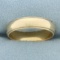 5mm Banded Half Dome Wedding Band Ring In 14k Yellow Gold