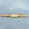Engravable Tie Clip Bar In 18k Yellow Gold