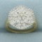 Diamond Ballerina Cluster Ring In 14k Yellow Gold
