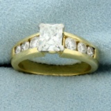 Egl Certified 1.5ct Tw Diamond Engagement Ring In 18k Yellow Gold