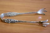 Reed And Barton Sterling Harlequin Daisy Sugar Tongs In Sterling Silver