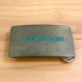 Vintage Pearson Ampersand Brass Belt Buckle Archery Bow Hunting