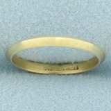 Tiffany And Co. Wedding Band Ring In 18k Yellow Gold