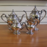 Gorham Puritan 4 Piece Tea And Coffee Set In Sterling Silver