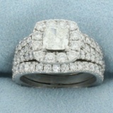 Neil Lane Diamond Engagement And Wedding Ring Bridal Set In 14k White Gold Item 940233900