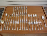 Towle French Provincial Sterling Silver Flatware 43 Piece Set