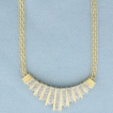 Diamond Necklace In 10k Yellow Gold