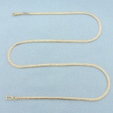 15.5 Inch Herringbone Chain Necklace In 14k Yellow Gold