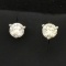 2/3ct Tw Diamond Stud Earrings In Platinum Martini Settings