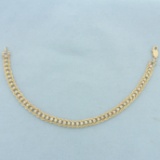 Double Rope Diamond Tennis Bracelet In 14k Yellow Gold