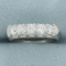 5 Stone Anniversary Or Wedding Band Ring In Platinum