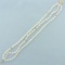 Triple Strand Baroque Pearl And Gold Bead Bracelet In 14k Yellow Gold