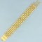 Diamond Cut Bead Link Bracelet In 22k Yellow Gold