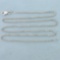 18 Inch Foxtail Link Chain Necklace In 14k White Gold