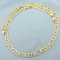 Italian 22 Inch Figaro Link Chain Necklace In 14k Yellow Gold