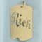 Name Rich Pendant In 14k Yellow Gold