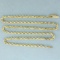 18 Inch Rope Link Chain Necklace In 14k Yellow Gold