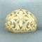 Cut Out Bombe Ring In 14k Yellow Gold