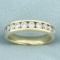 Channel Set Diamond Wedding Or Anniversary Band Ring In 14k Yellow Gold