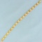 Scalloped Designer Link Bracelet In 18k Yellow Gold
